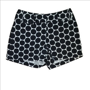 Willi Smith Black and White High Waist Shorts
